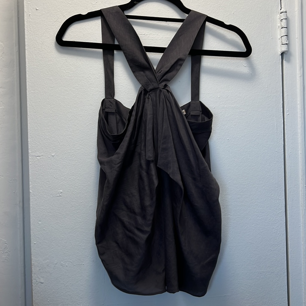 7 For All Mankind Silk  Cotton Halter Top Brand New